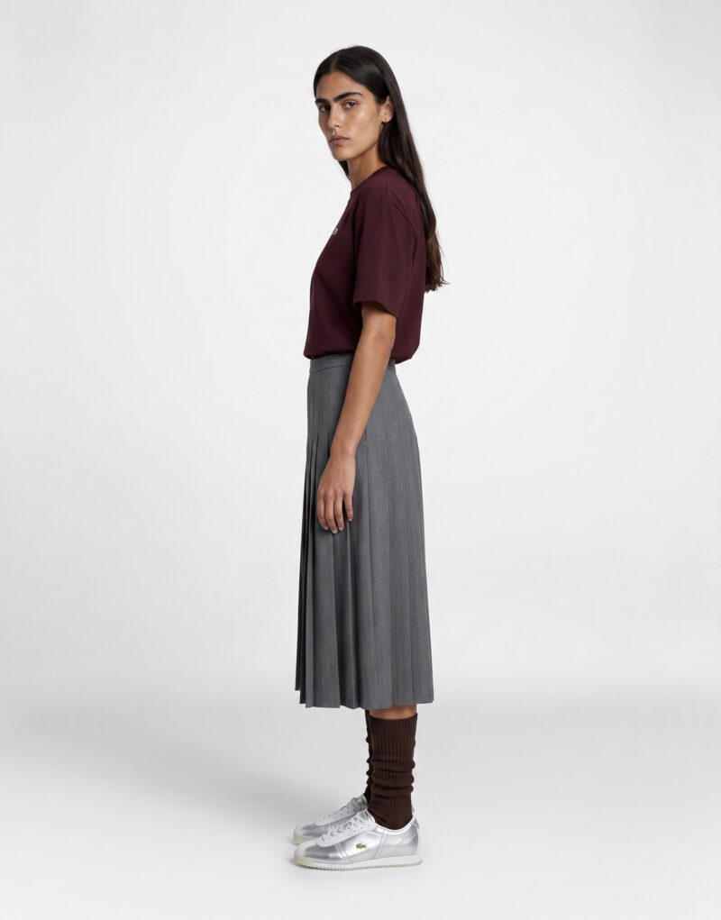 Lacoste T-shirt en coton doux relaxed fit Bordeaux T-shirt maniche corte Donna - 3