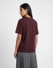 Lacoste T-shirt en coton doux relaxed fit Bordeaux T-shirt maniche corte Donna - 4