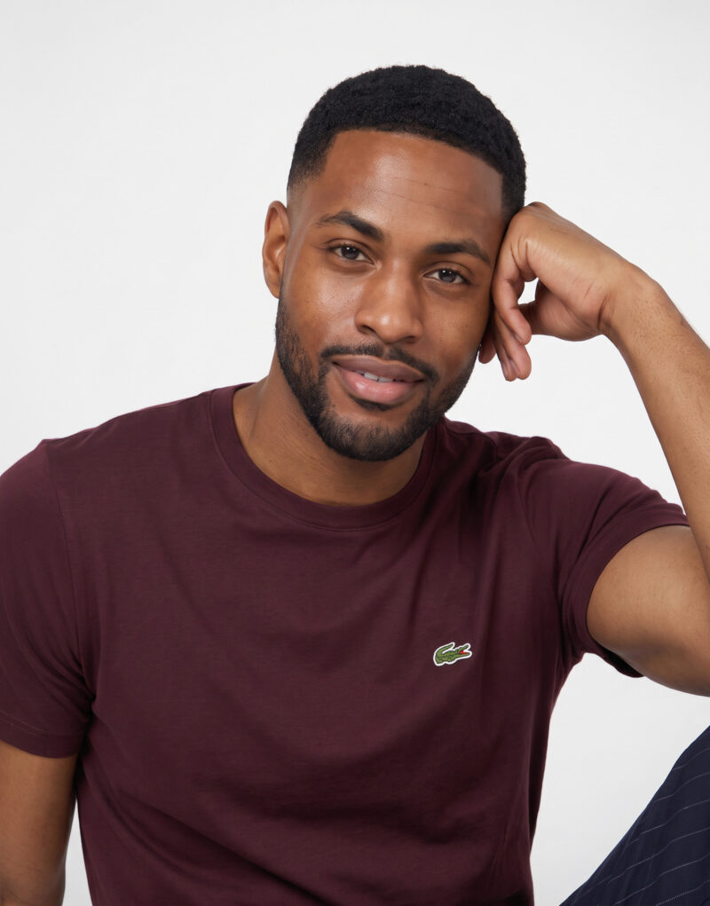 Lacoste Bordeaux T-shirt Uomo - 5
