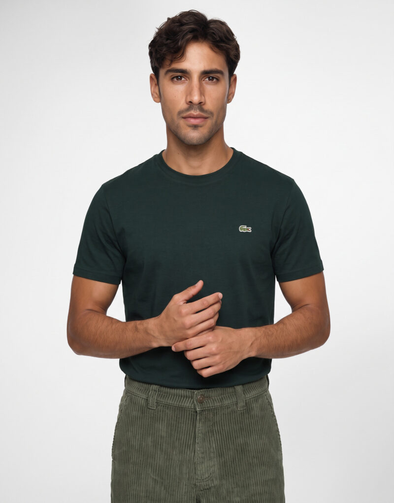 Lacoste T-shirt en jersey de coton Verde T-shirt Uomo - 2