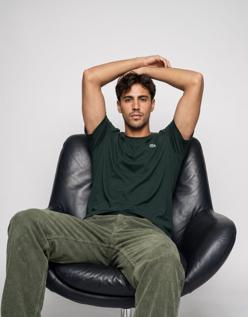Lacoste T-shirt en jersey de coton Verde T-shirt Uomo - 5