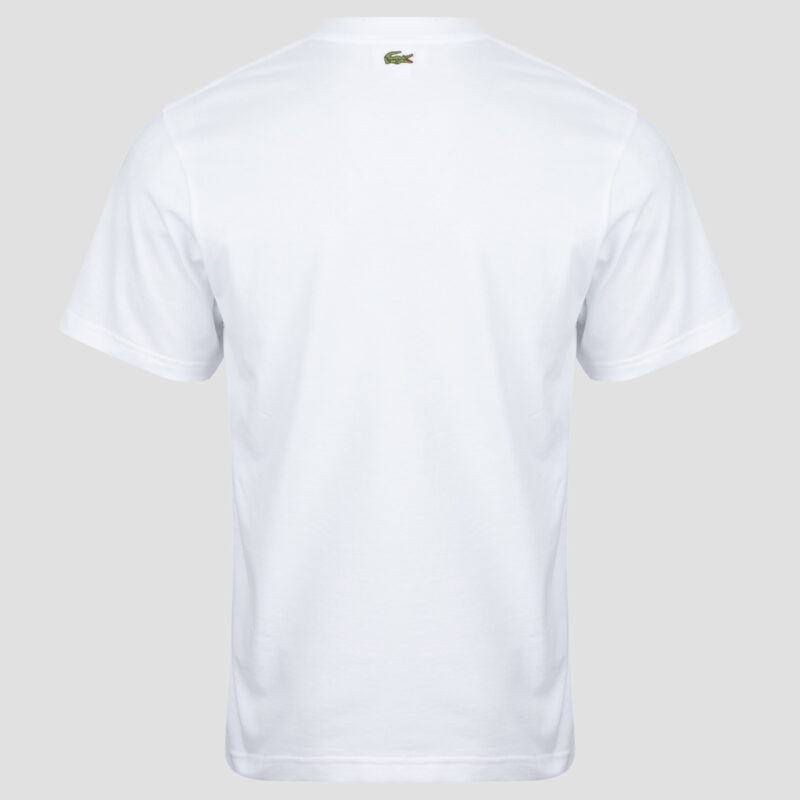 Lacoste T-shirt en jersey imprim&eacute; Bianco T-shirt Uomo - 6