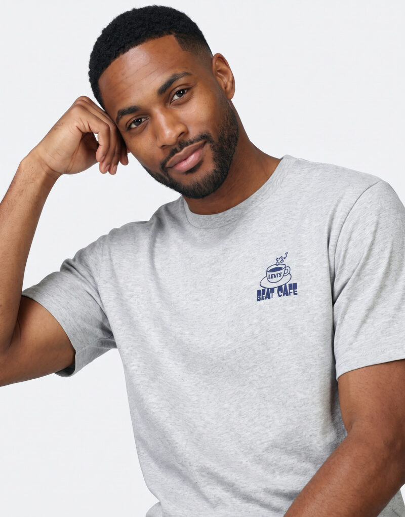 Levis SS RELAXED FIT TEE Grigio T-shirt Uomo - 5
