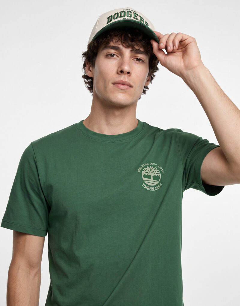 Timberland Badoink Back Verde T-shirt Uomo - 5