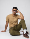 Timberland Embroidered Tee Established 1973 Beige T-shirt Uomo - 2