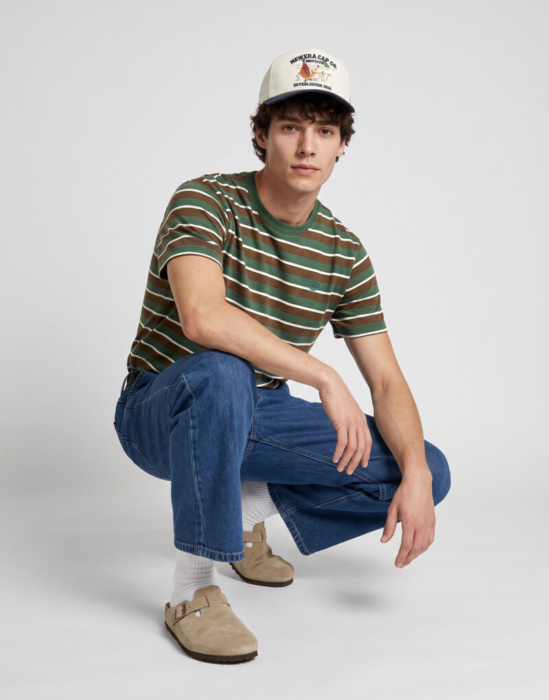 Timberland Stripe Tee Marrone T-shirt Uomo - 2