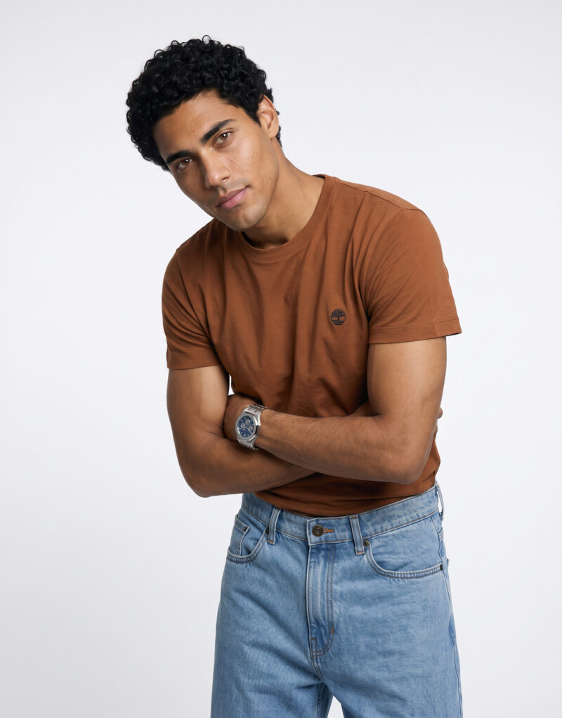 Timberland Tee Slim Dunstan River Marrone T-shirt Uomo - 5