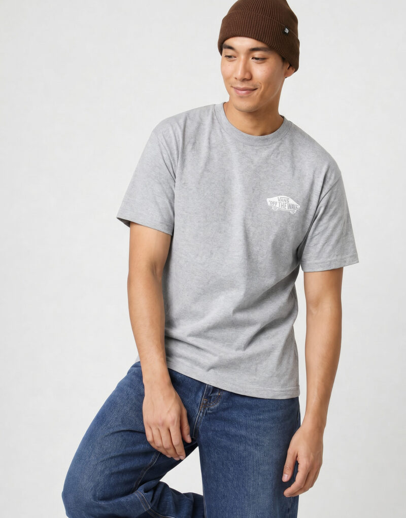 T-shirt Vans DOUBLE STANDARD SS TEE Grigio T-shirt maniche corte Uomo - 5