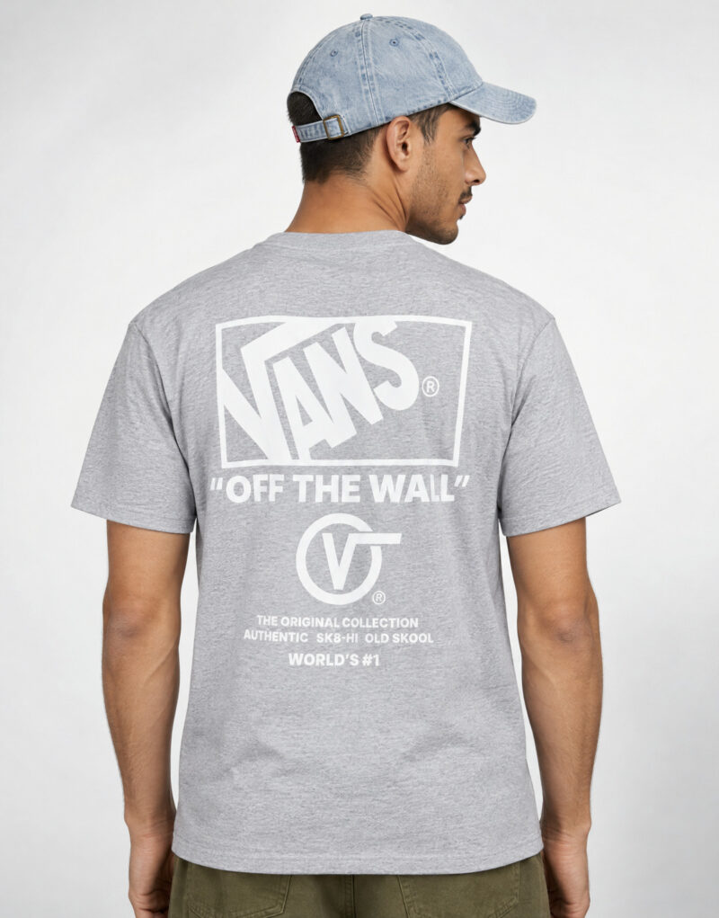 Vans STACKED HI SS TEE Grigio T-shirt Uomo - 2