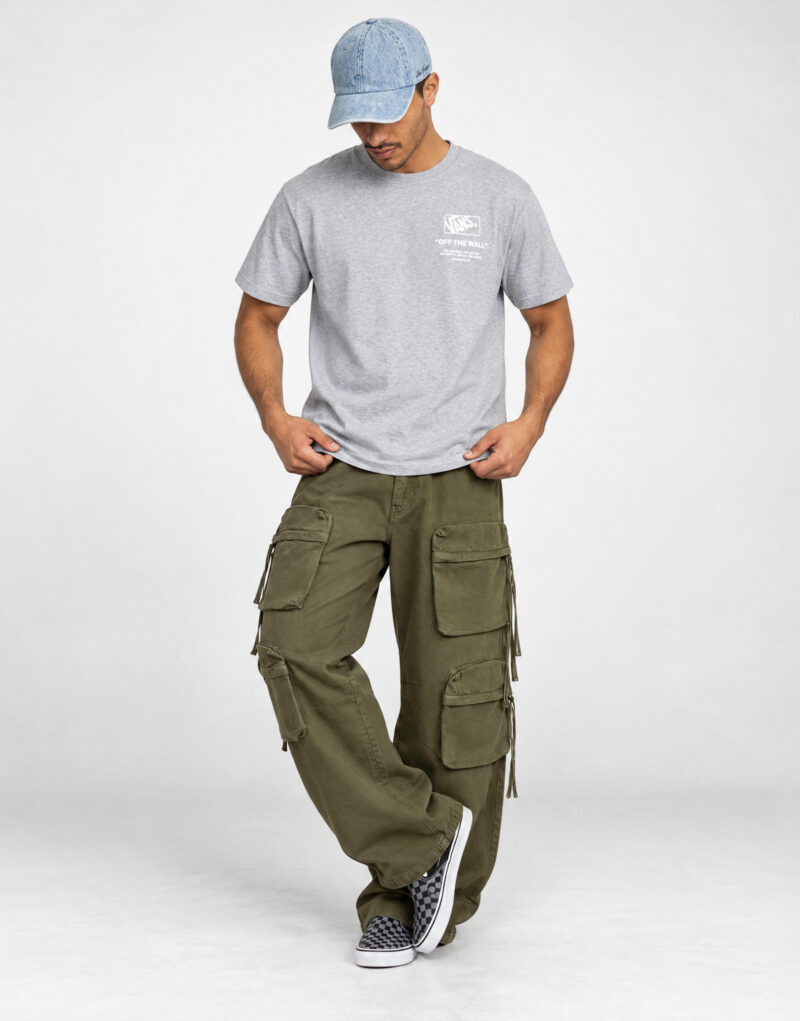 Vans STACKED HI SS TEE Grigio T-shirt Uomo - 3