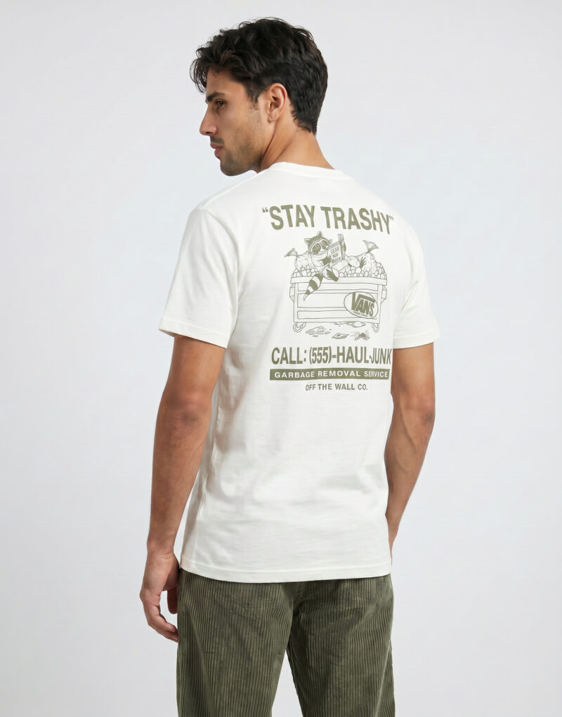 Vans TRASHY SSTEE Bianco T-shirt Uomo - 2