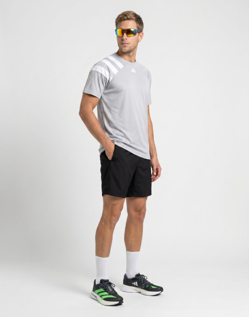 adidas Fortore 23 Jersey Grigio T-shirt Uomo - 3