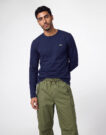 Lacoste T-shirt manches longues en jersey de coton Marine T-shirts a maniche lunghe Uomo - 2