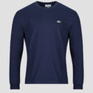 Lacoste T-shirt manches longues en jersey de coton Marine T-shirts a maniche lunghe Uomo - 1