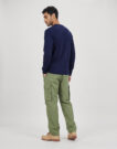 Lacoste T-shirt manches longues en jersey de coton Marine T-shirts a maniche lunghe Uomo - 4