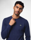 Lacoste T-shirt manches longues en jersey de coton Marine T-shirts a maniche lunghe Uomo - 5