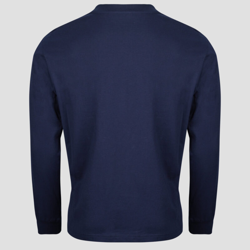 Lacoste T-shirt manches longues en jersey de coton Marine T-shirts a maniche lunghe Uomo - 6