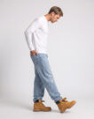 Timberland Tree Embroidered Exterer River Slim Bianco T-shirts a maniche lunghe Uomo - 3