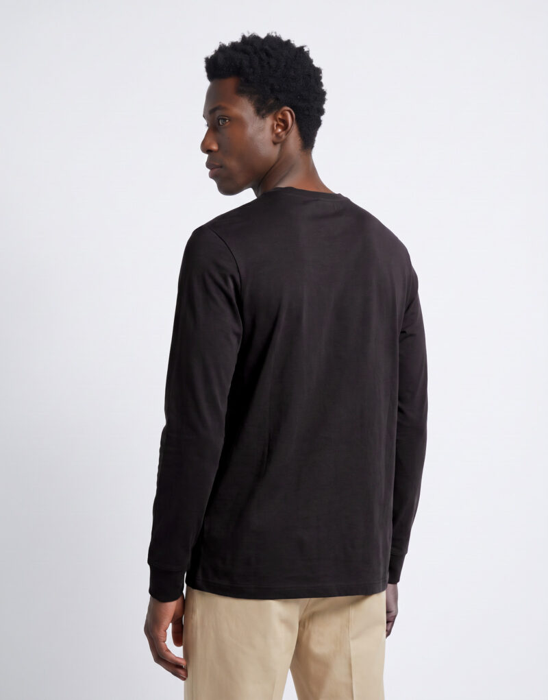 Timberland Tree Embroidered Exterer River Slim Nero T-shirts a maniche lunghe Uomo - 4