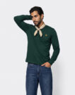 T-shirts a maniche lunghe Timberland Tree Embroidered Exterer River Slim Verde T-shirts a maniche lunghe Uomo - 2