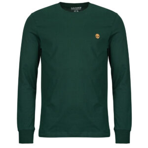Men's Long Sleeve T-shirts Timberland Tree Embroidered Exterer River Slim Green Timberland