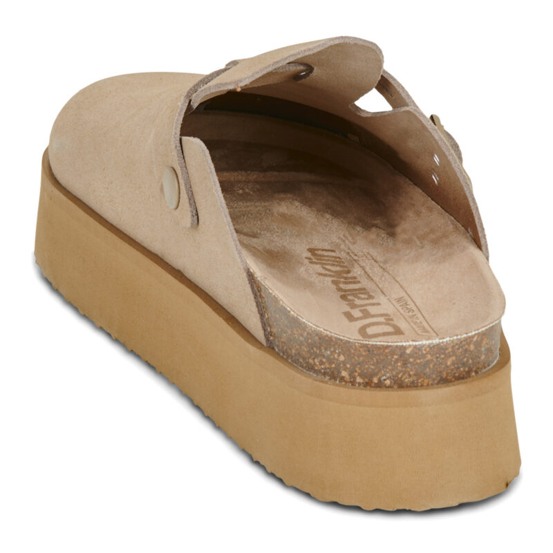 D.Franklin Vibe Clog Basic Platform Beige Zoccoli Donna - 5